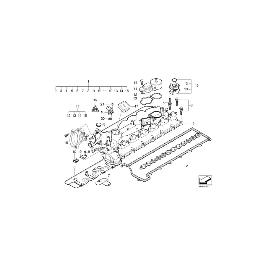 Genuine BMW 11127799366 E83 E60 E61 Oil Separator (Inc. 330d, X3 3.0d & 330xd)