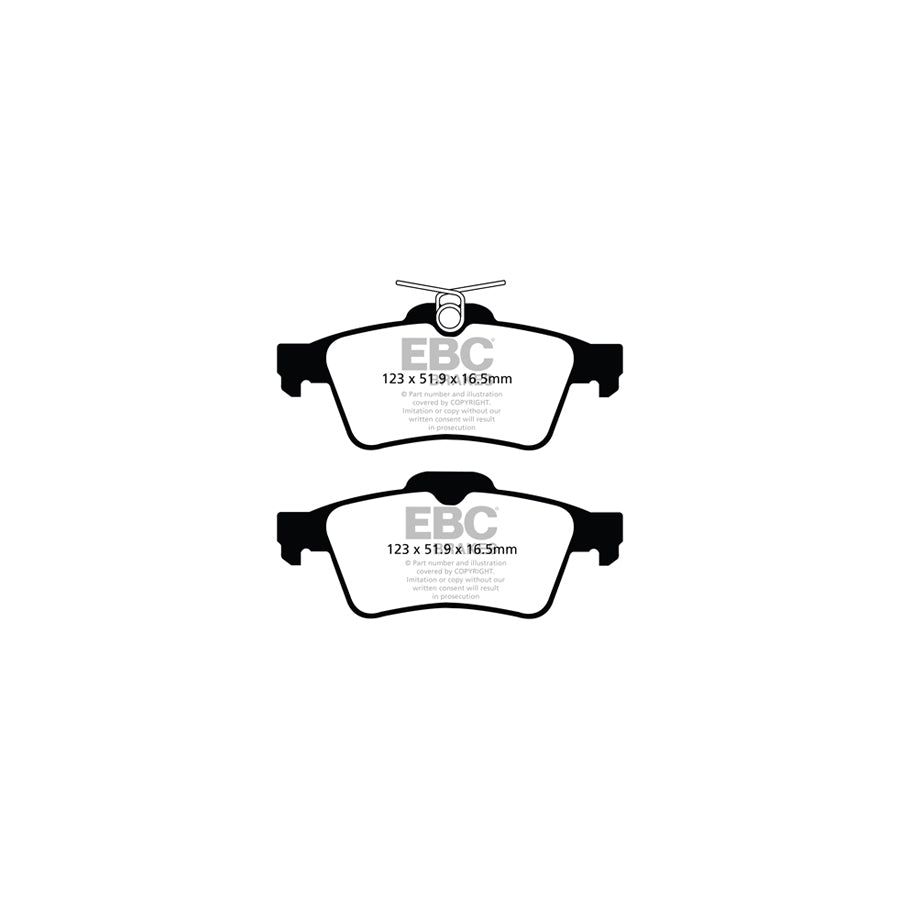 EBC PD40K1526 Peugeot 508 Ultimax Pad & Plain Disc Kit - ATE Caliper 3 | ML Performance UK Car Parts