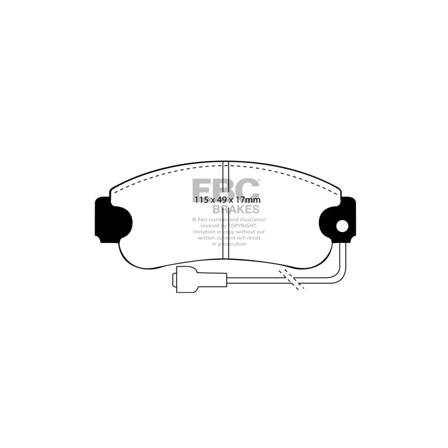 EBC DP385 Seat Simca Talbot Ultimax Front Brake Pads 2 | ML Performance UK Car Parts