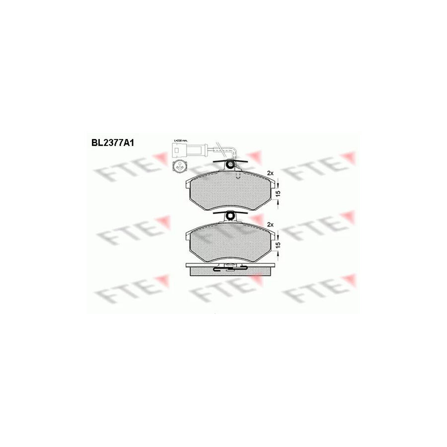 FTE Bl2377A1 Brake Pad Set