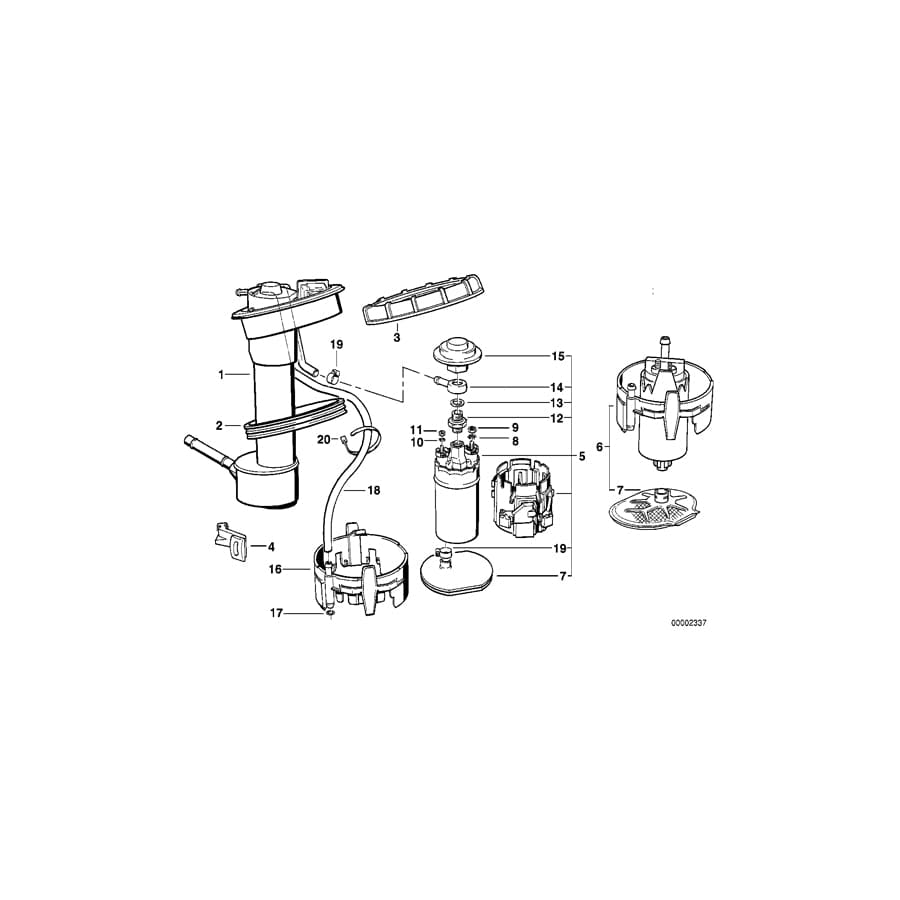 Genuine BMW 16141179281 E34 E32 Absorber (Inc. 525ix, 730iL & 518g)