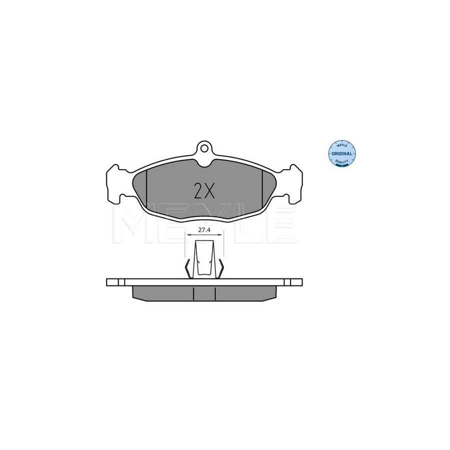Meyle 025 244 8717 Brake Pad Set