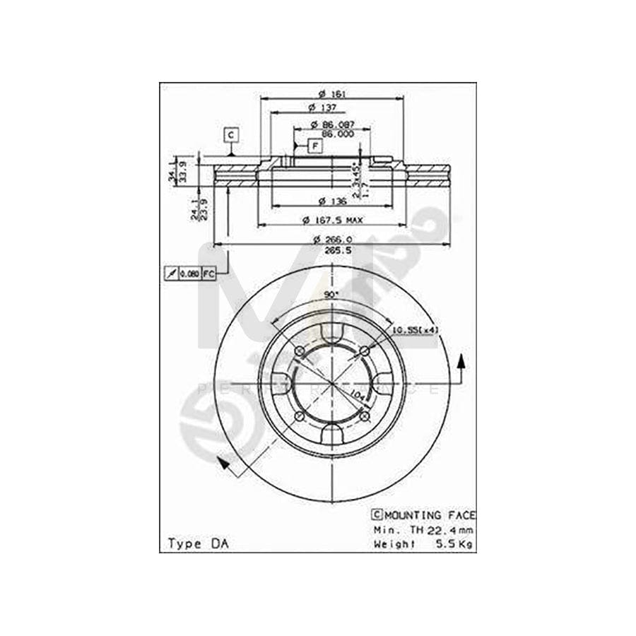 brembo-09-5537-10-brake-disc-internally-vented