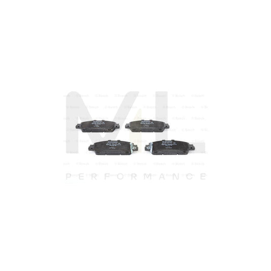 Bosch 0986494773 Front Brake Pad Set For Honda Hr-V Ii (Ru) With Acoustic Wear Warning, With Anti-Squeak Plate