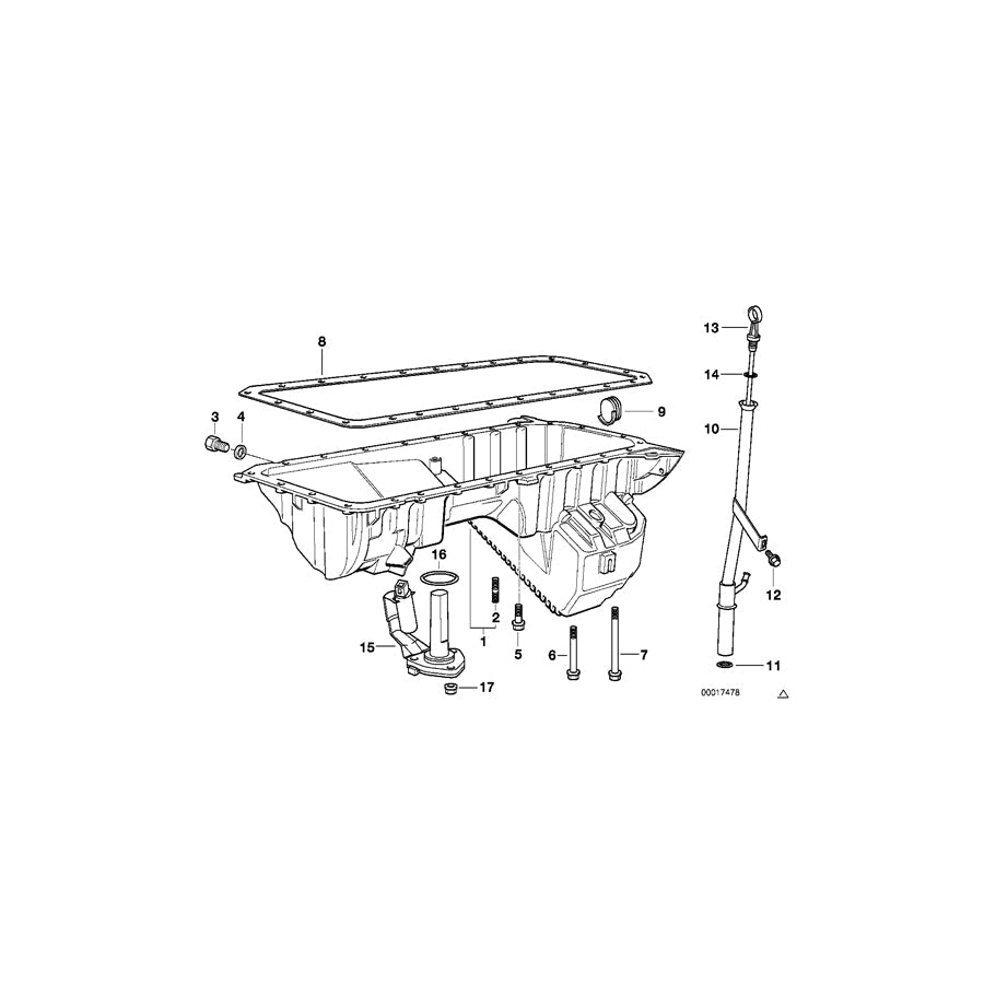 Genuine BMW 11431435838 E39 Guide Tube (Inc. 520i, 523i & 528i)