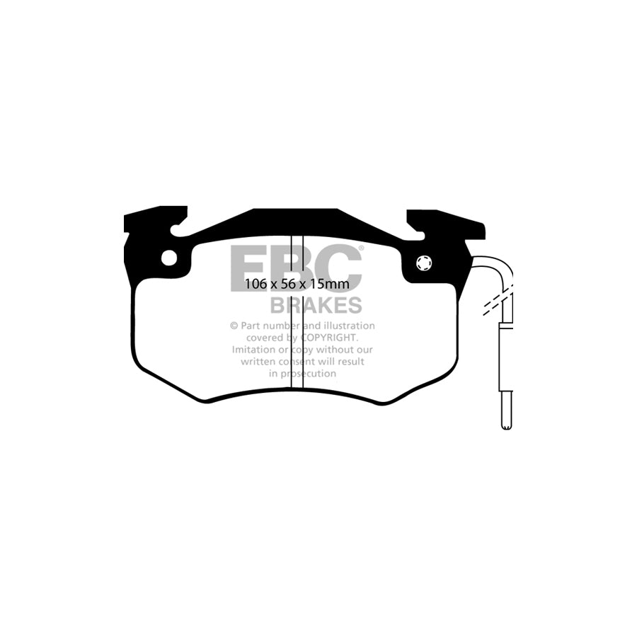 EBC DP489/2 Renault Twingo Ultimax Front Brake Pads 2 | ML Performance UK Car Parts