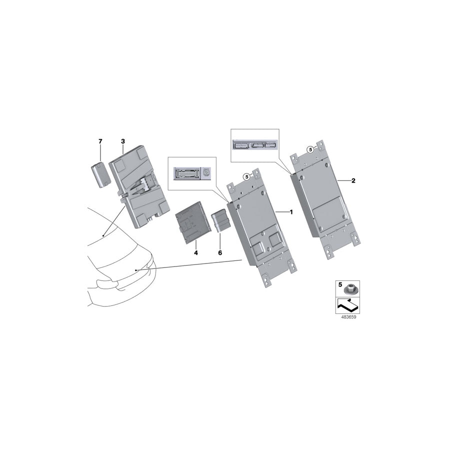 Genuine BMW 84109380158 F34 F33 Telematics Control Unit ATM ROW 4G (Inc. 425d, 325d & 420i)