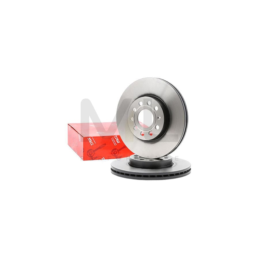 TRW DF4295 Brake Disc Vented, Painted, High-carbon  - 1 piece
