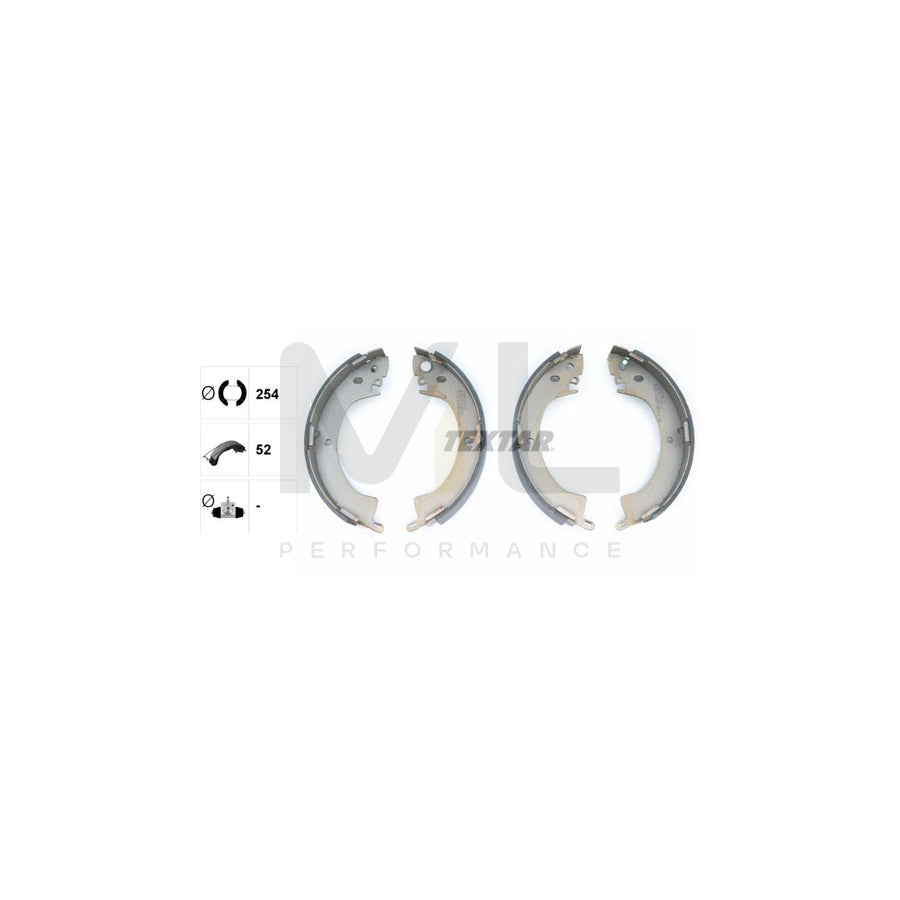 TEXTAR 91035200 Brake Shoe Set without handbrake lever