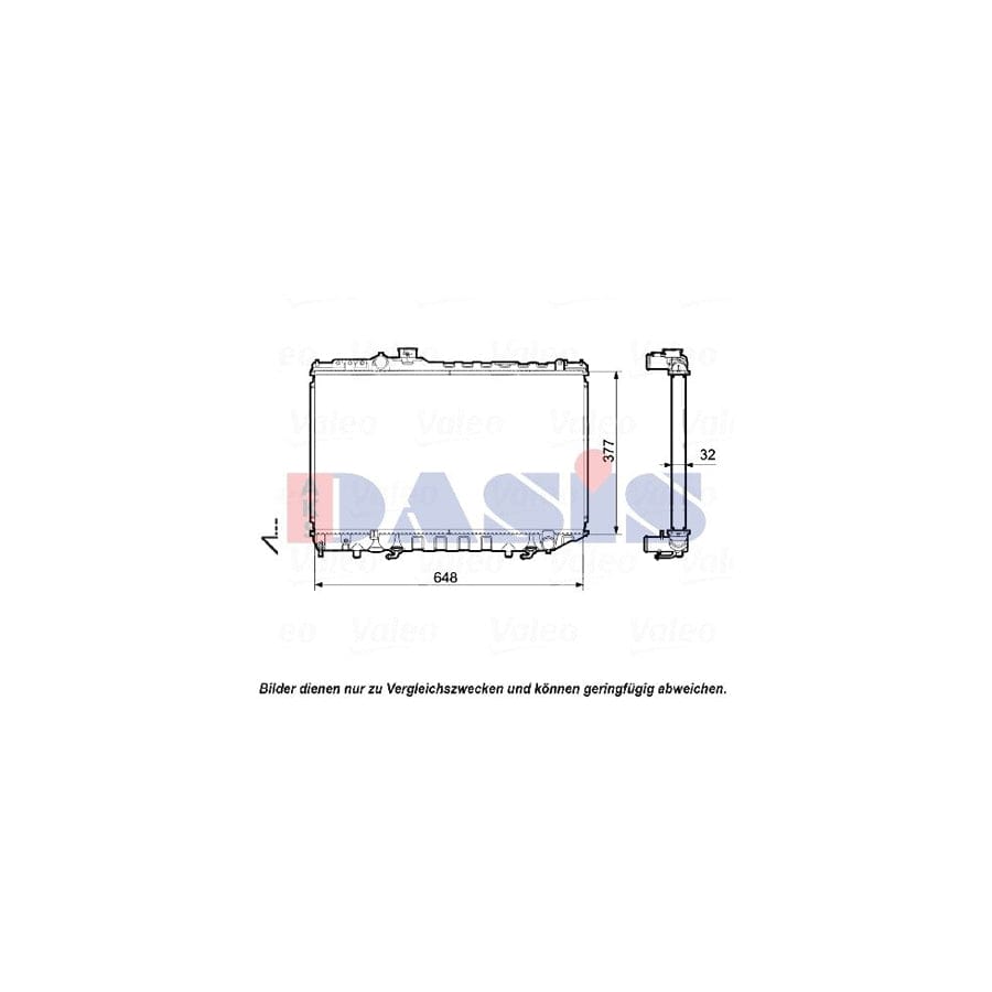 AKS Dasis 370380N Engine Radiator for Rover 200 Saloon (Xh)
