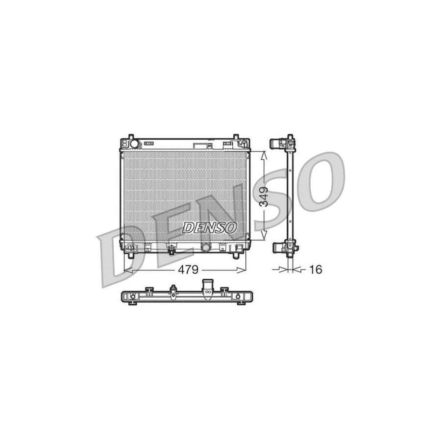 DENSO DRM50004 Engine Radiator for Toyota Yaris