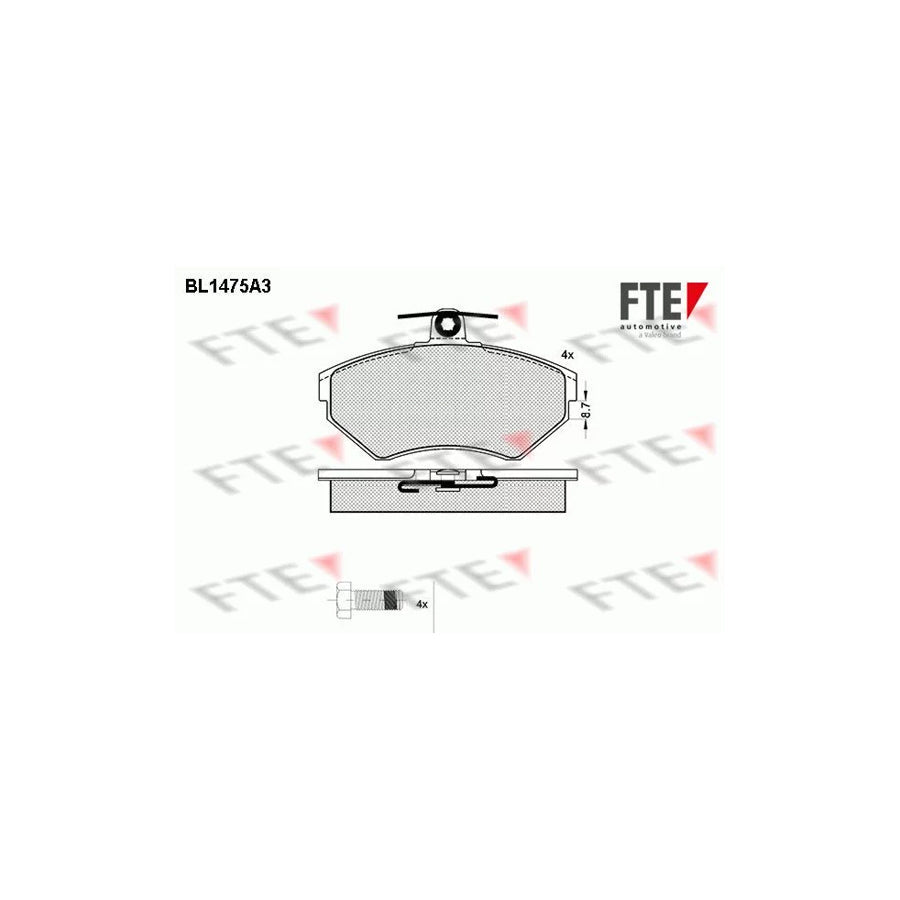 FTE Bl1475A3 Brake Pad Set