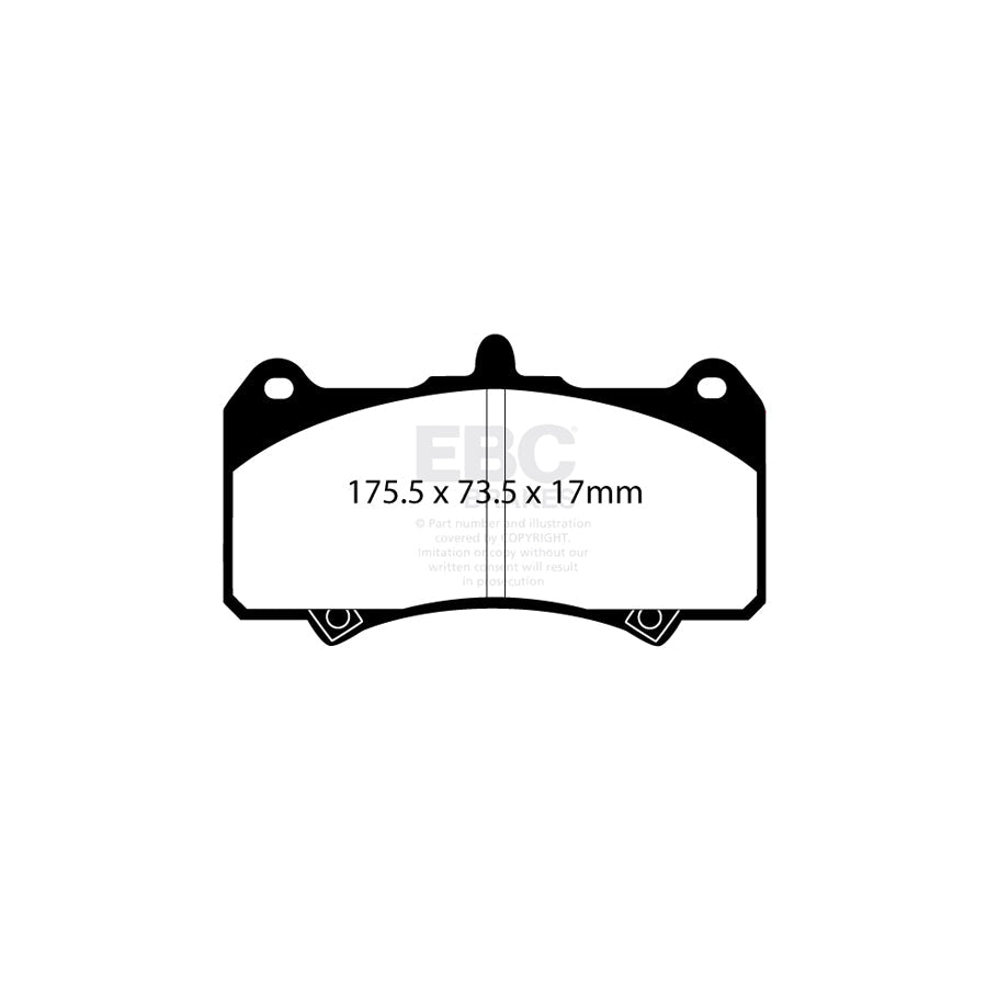 EBC DP4074R Yellowstuff Street and Track Brake Pads 2 | ML Performance UK Car Parts