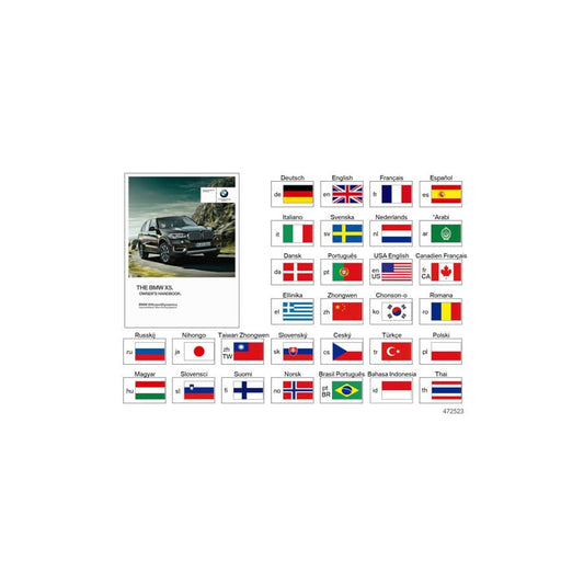 Genuine BMW 01402983831 Owner's Manual For F15 FRCA (Inc. X5)