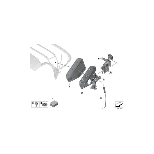 Genuine BMW 54347434525 G29 Linkage Flap, Left (Inc. Z4 20i, Z4 30i & Z4 M40i)