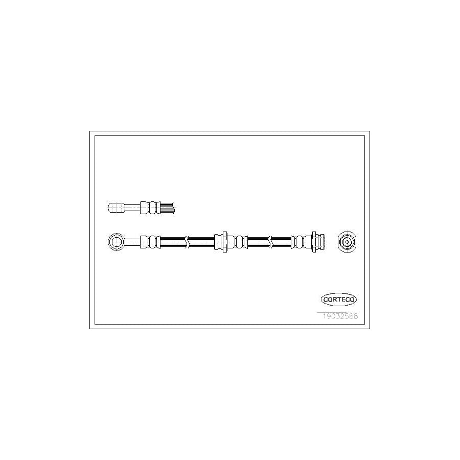 Corteco 19032588 Brake Hose for Suzuki Swift