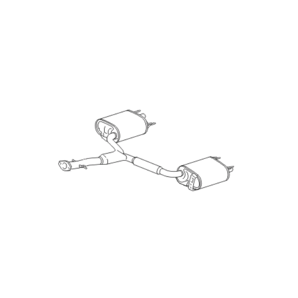 Genuine Lexus 17430-26710 IS Phase 2 Exhaust Back Box