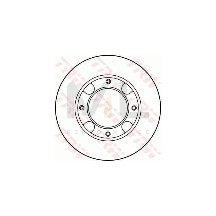 TRW DF1970 Brake Disc for HONDA ACCORD Solid  - 1 piece
