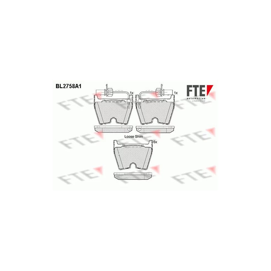 FTE 9010966 Brake Pad Set