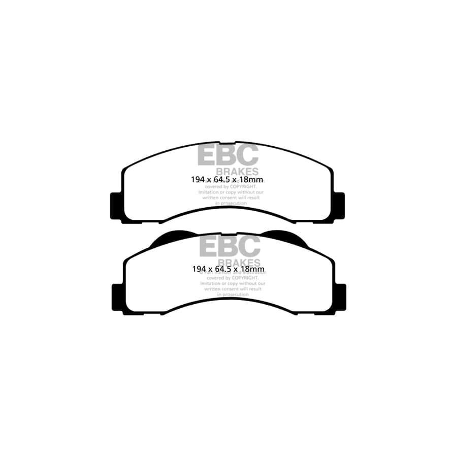 EBC PD01KF542 Ford Lincoln Greenstuff Front Brake Pad & Plain Disc Kit  (Inc. Expedition, F-150, Navigator) 2 | ML Performance UK Car Parts