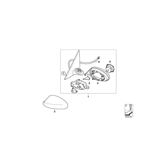 Genuine BMW 51167177437 E88 E92 E93 Screw 3X30 (Inc. 330xd, 130i & Z4 28i)