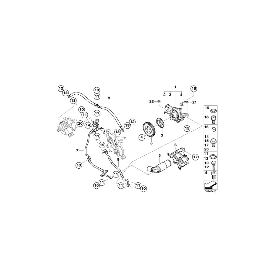 Genuine BMW 11367835920 E61 E60 E63 Fillister-Head Screw M5X30-8.8 (Inc. M5 & M6)
