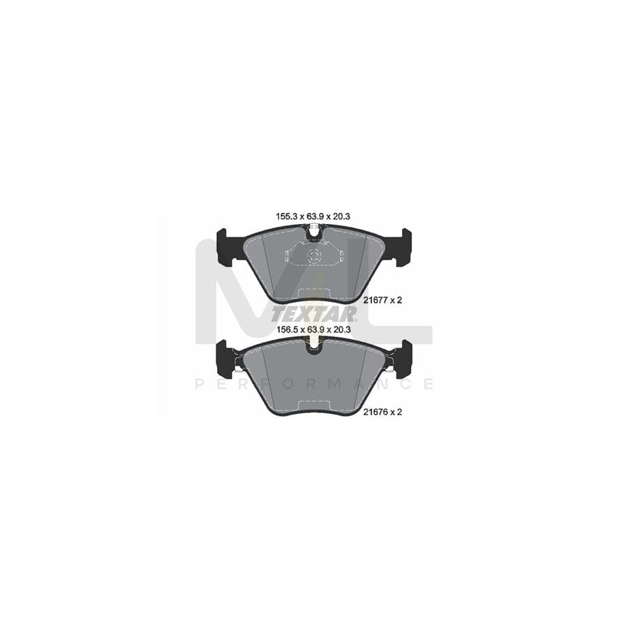 TEXTAR epad 2167781 Brake pad set for BMW 5 Series prepared for wear indicator
