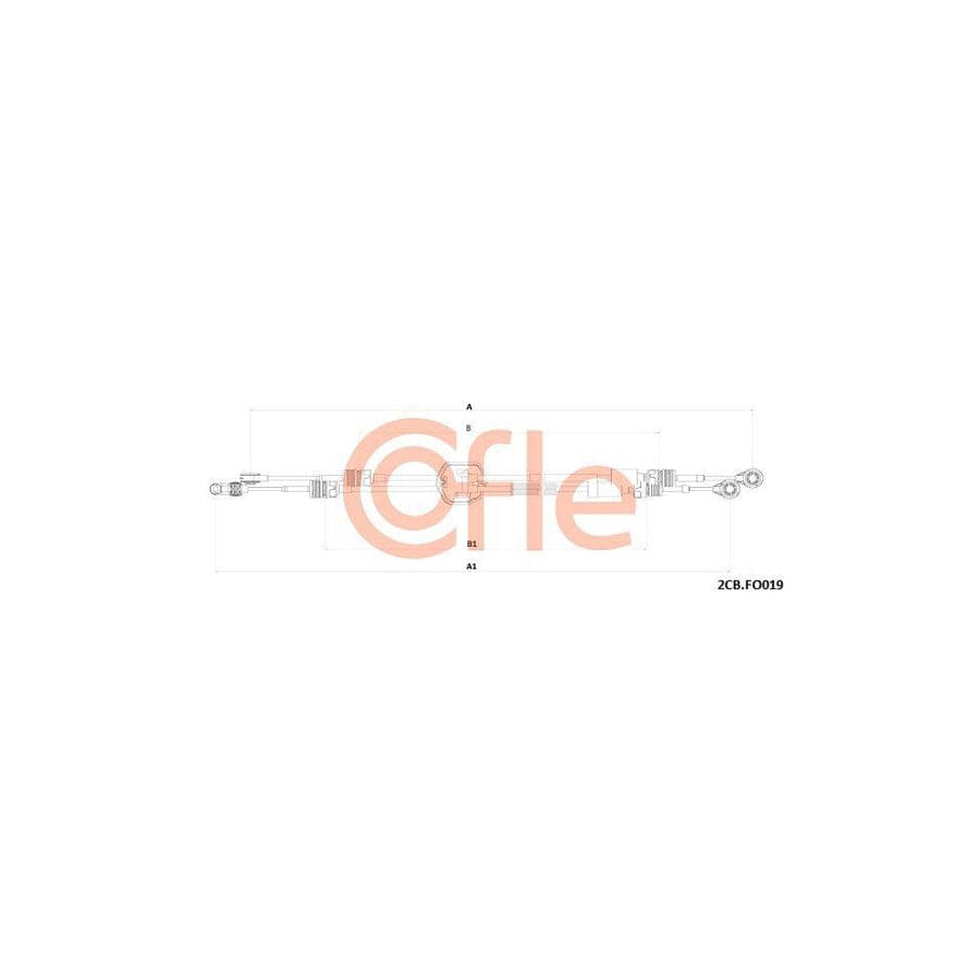 Cofle 92.2Cb.Fo019 Cable, Manual Transmission for Ford Transit