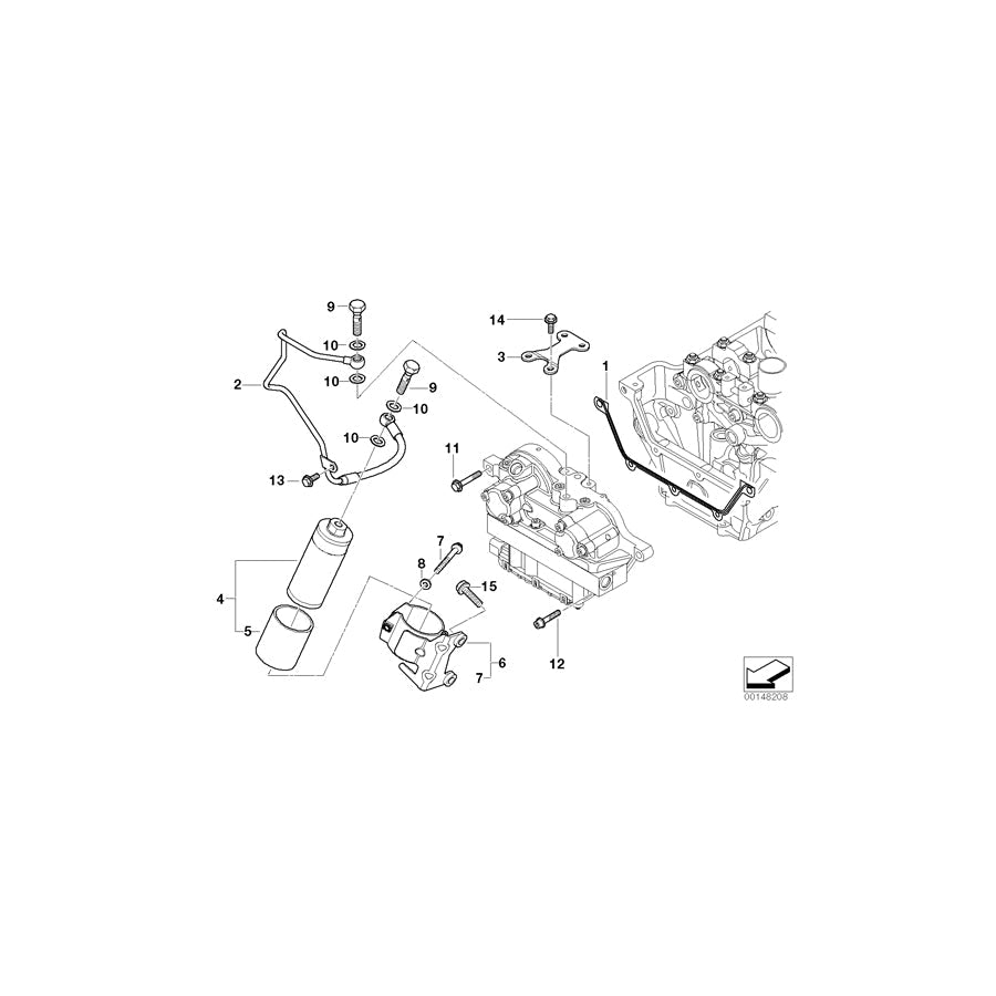 Genuine BMW 11367831777 E36 Bracket, Pressure Accumulator (Inc. Z3 M)