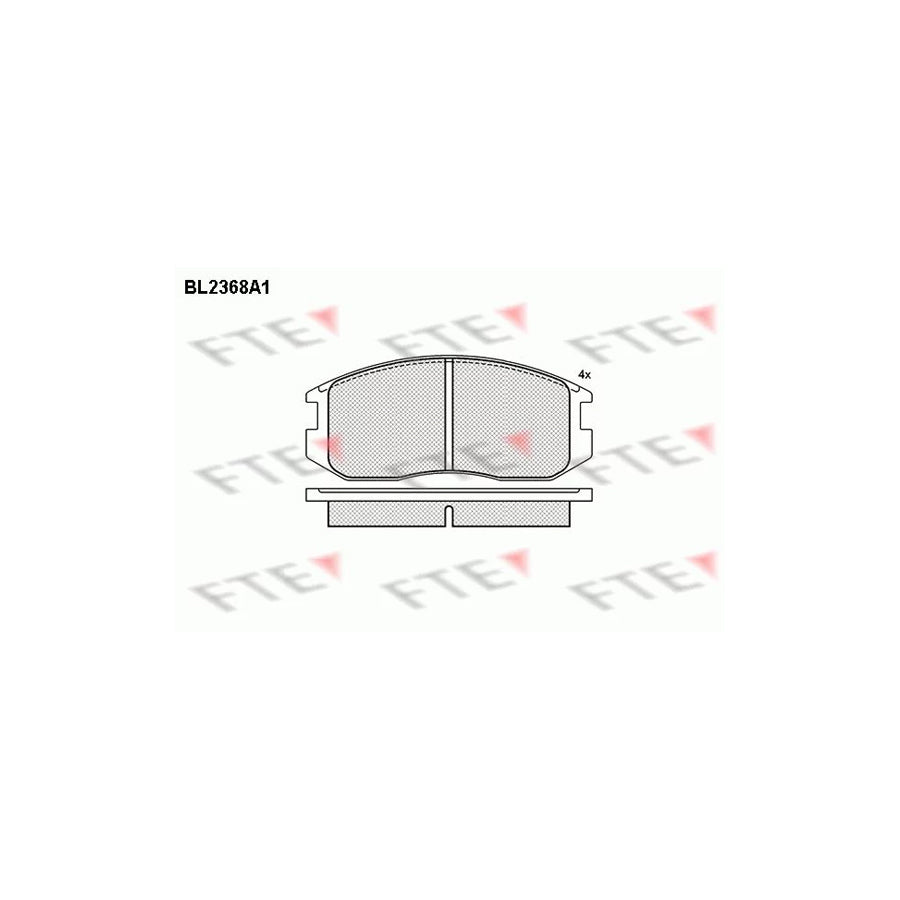 FTE Bl2368A1 Brake Pad Set