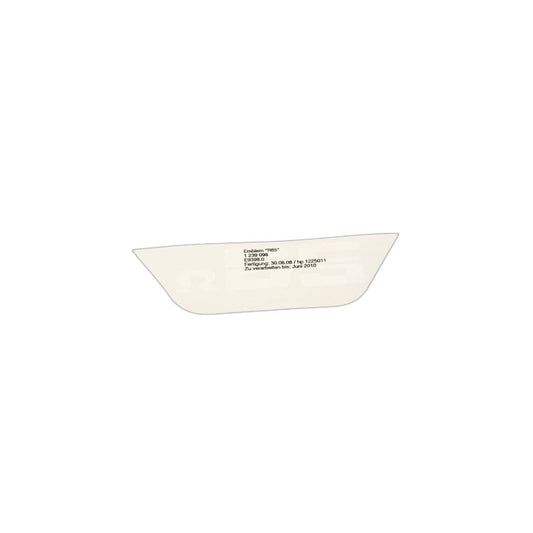 Genuine BMW 46631239098 Sticker WEISS (Inc. R65)