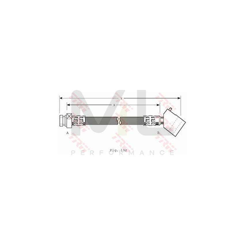 TRW PHD132 Brake Hose 360mm, M10x1