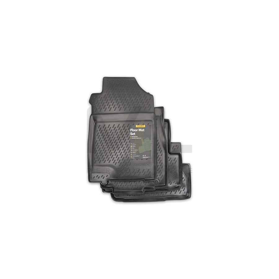RIDEX Tailored 215A0715 Floor mat set for HONDA CR-V IV (RM) Elastomer, Front and Rear, Quantity: 3, Black