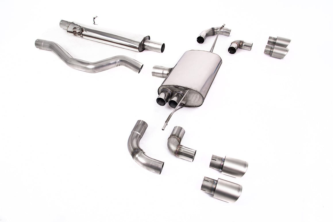 MillTek SSXLR102 Land Rover Defender OPF/GPF Back System with GT-90 Titanium Trims - ECE Approved