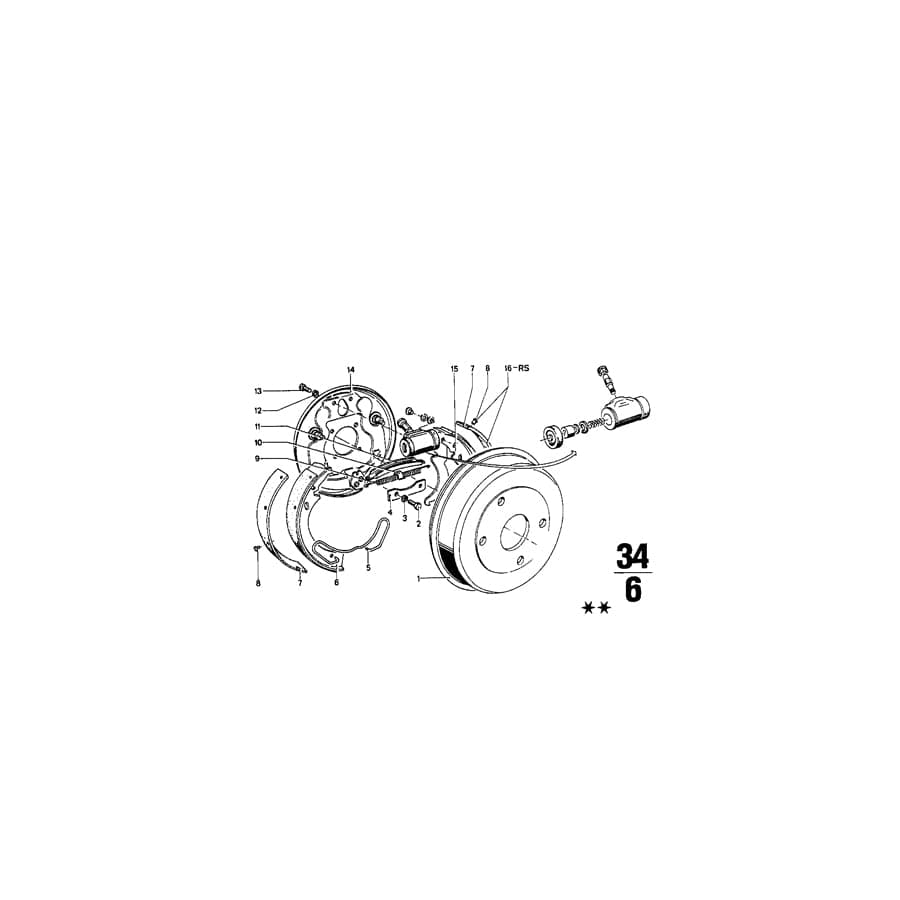 Genuine BMW 34213460100 Calliper Carrier Left (Inc. 2002, 1600ti & 1600)