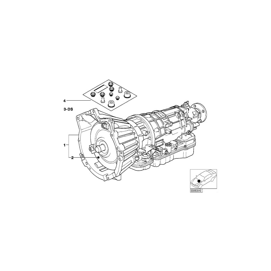 Genuine BMW 24401423814 E36 E34 Torque Converter A4S 310R (Inc. 318ti, 318i & 520i)