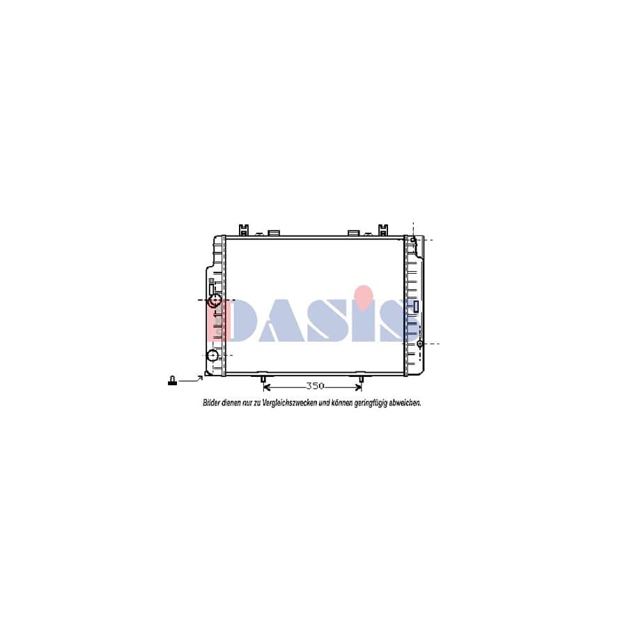 AKS Dasis 120330N Engine Radiator Suitable for Mercedes-Benz S-Class Saloon (W140)