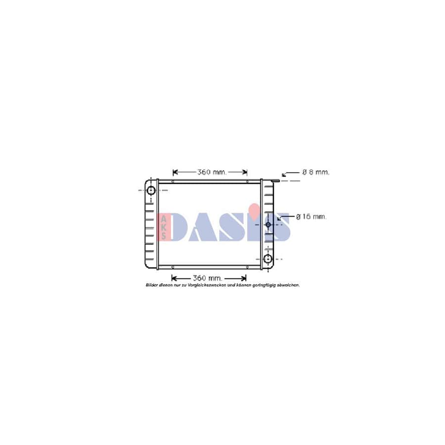 AKS Dasis 220180N Engine Radiator