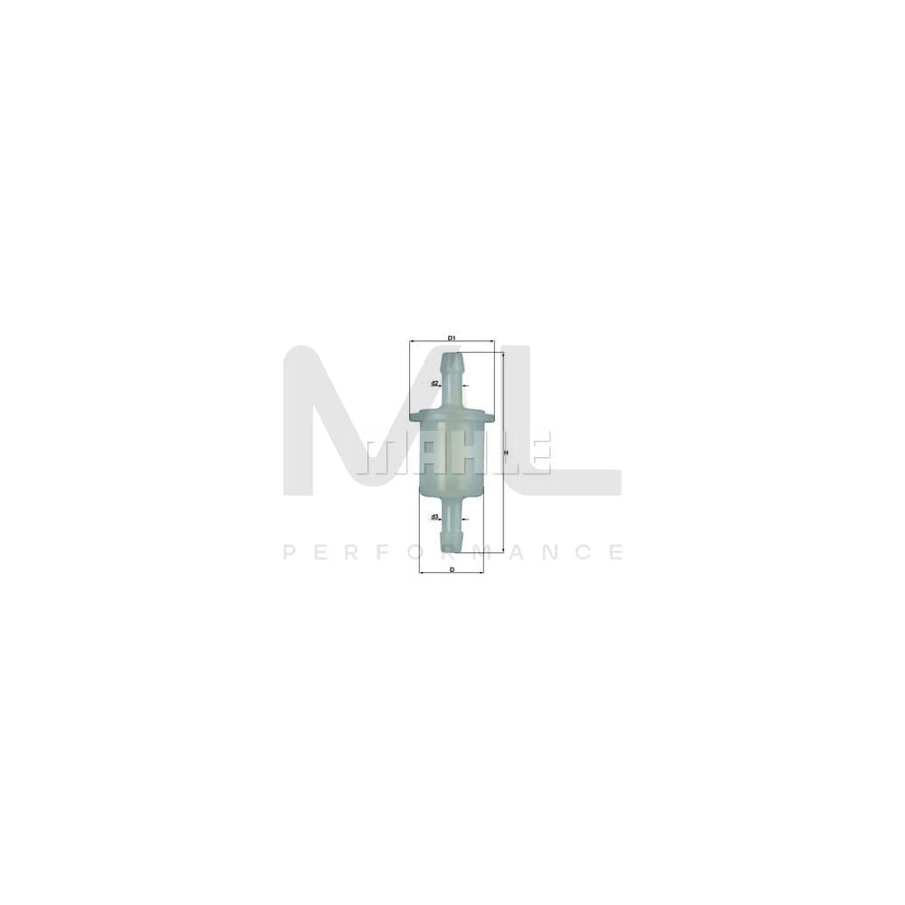 MAHLE ORIGINAL KL 26 OF Fuel filter for LIGIER Nova Hatchback In-Line Filter | ML Performance Car Parts