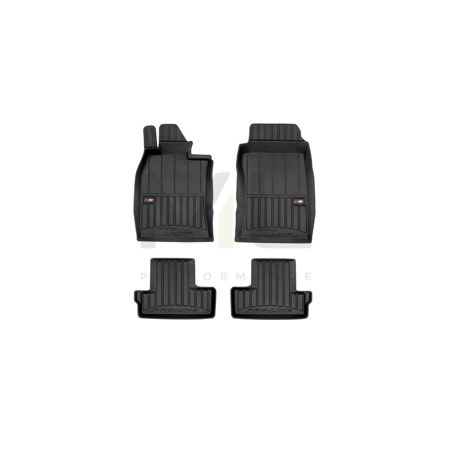 FROGUM Tailored, ProLine 3D425521 Floor mat set for MINI Hatchback (R50, R53) Elastomer, Front and Rear, Quantity: 4, Black, (LHD)