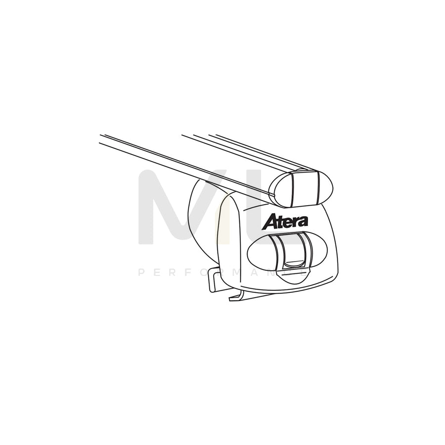 Atera Signo 045247 Roof bars for closed roof rails, 122 cm, 100 kg, Aluminium