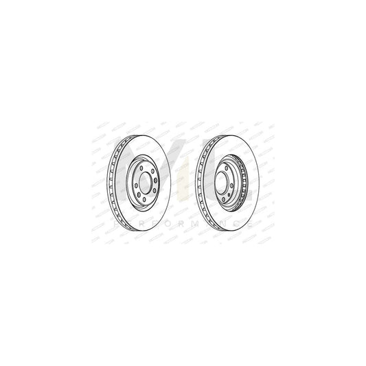 Ferodo Premier DDF1114 Brake Disc for Peugeot 607 Saloon Vented, With Bolts/Screws  - Pair