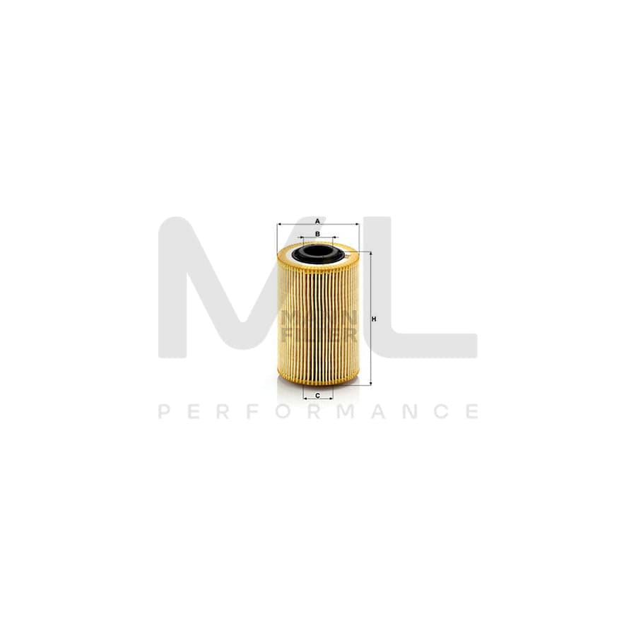 MANN-FILTER HU 924/2 x Oil Filter for BMW 3 Series with seal, Filter Insert