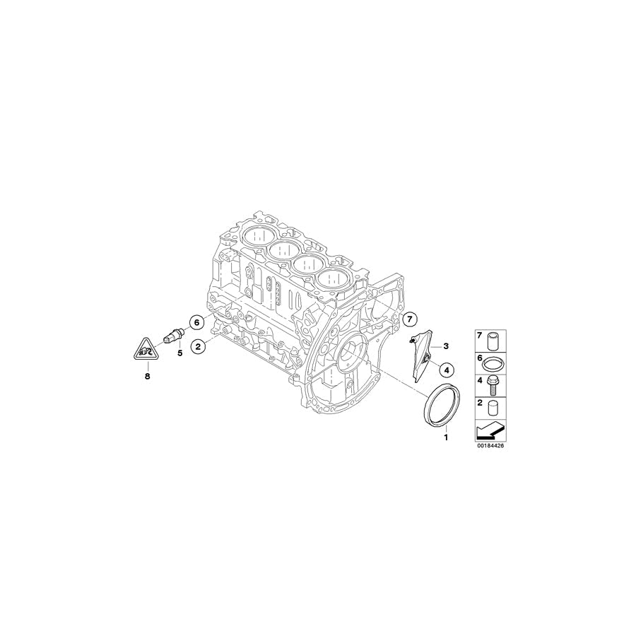 Genuine BMW 11147805460 R56 Covering Plate (Inc. One D & Cooper D)