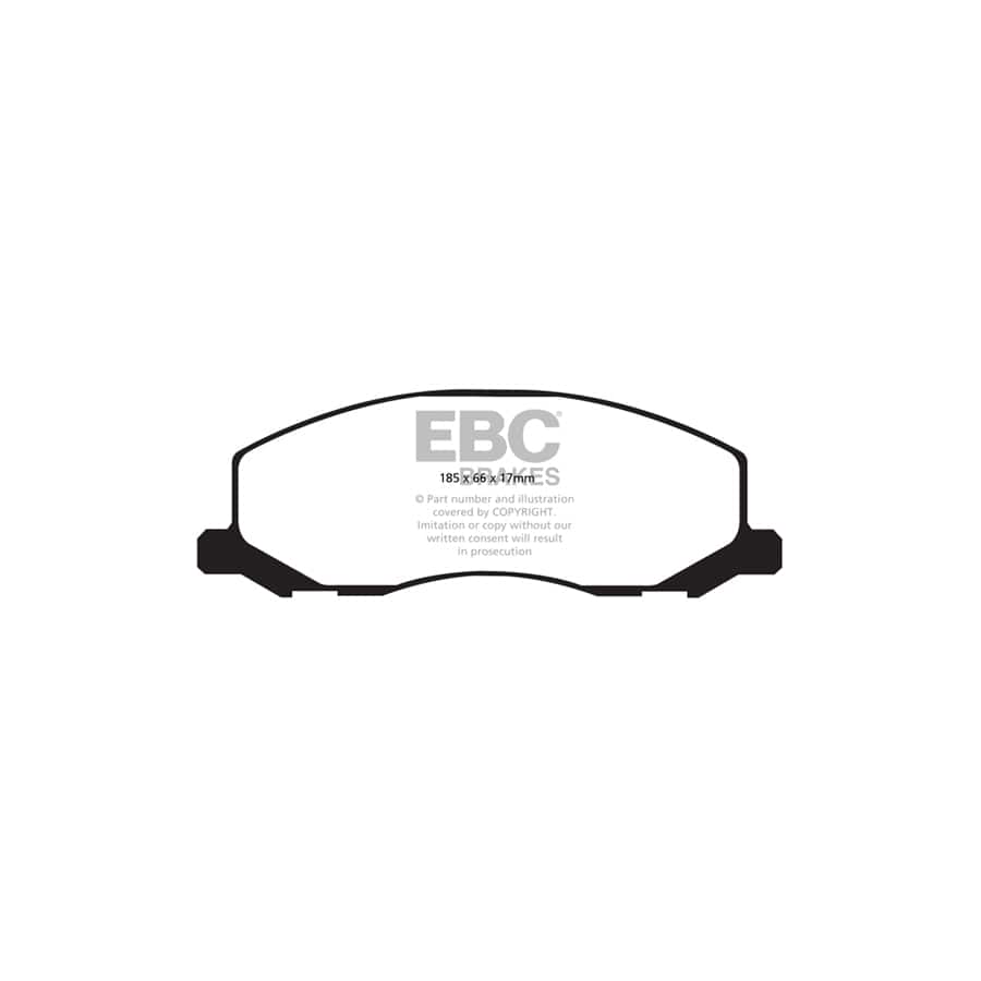 EBC PD07KF186 Opel Saab Vauxhall Redstuff Front Brake Pad & USR Disc Kit - TRW Caliper (Inc. Insignia & 9-5) 2 | ML Performance UK Car Parts