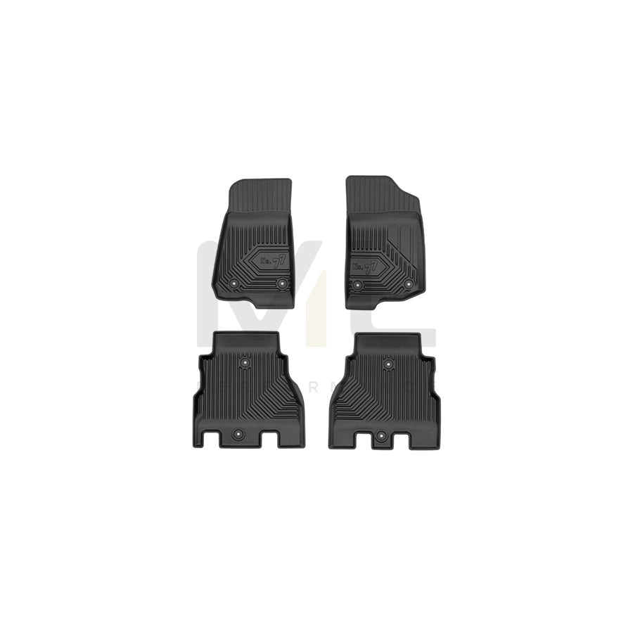 FROGUM Tailored, No.77 77409866 Floor mat set Elastomer, Front and Rear, Quantity: 4, Black, (LHD)