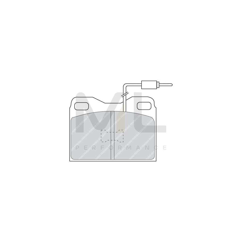 Ferodo Premier FDB424 Brake Pad Set Incl. Wear Warning Contact