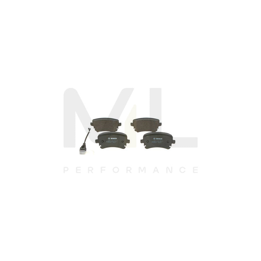 Bosch 0986495094 Brake Pad Set Incl. Wear Warning Contact, With Anti-Squeak Plate, With Mounting Manual