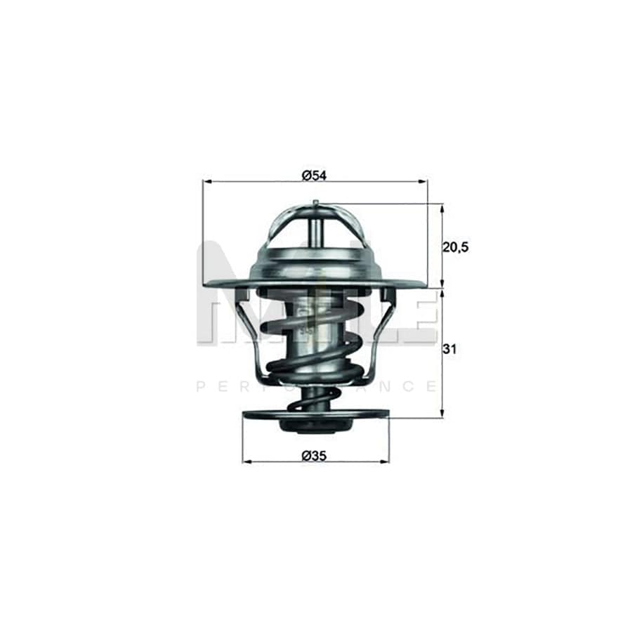 MAHLE ORIGINAL TX 29 80D Engine thermostat Opening Temperature: 80��C, with seal | ML Performance Car Parts