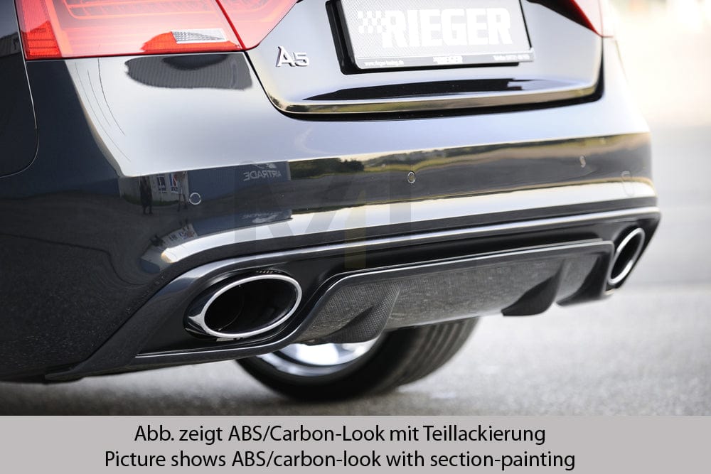 Rieger 00055470 Audi B8 B81 Rear Diffuser (A5 & S5) 9 | ML Performance UK Car Parts